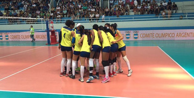 La selección femenina de voleibol de Colombia. Foto:  ?@fedevolei_co  