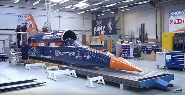 ¡Supera los 1.200 km/h!  El auto supersónico se estrenará en 2017 (Video)