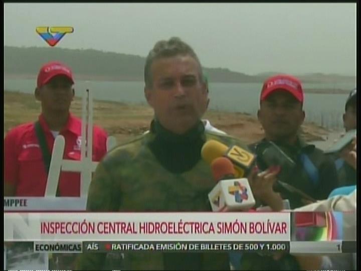 Motta Dominguez informó que embalse de Guri ha perdido 22 metros de agua