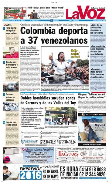 PORTADA LA VOZ