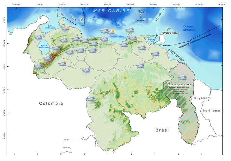 Se prevé lluvias dispersas con más intensidad al Sur, Oriente y Llanos Centrales para este jueves