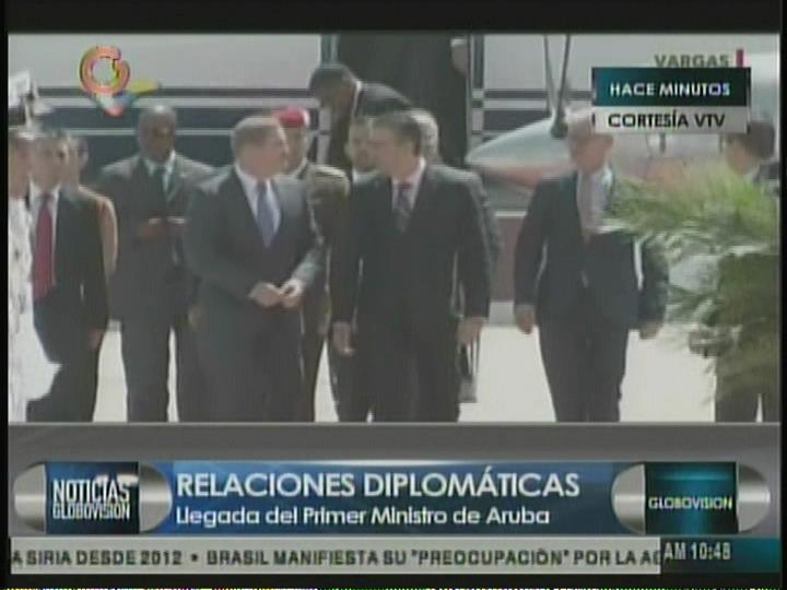 Primer Ministro de Aruba visita Venezuela