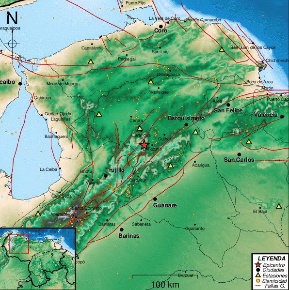 Sismo de 2.9 en El Tocuyo