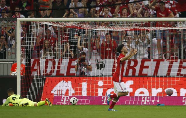 Football Soccer - Bayern Munich v Manchester City - Pre Season Friendly - Allianz Arena, Munich, Germany - 20/7/16 Erdal Ozturk celebrates after scoring the first goal for Bayern Munich Action Images via Reuters / Michaela Rehle Livepic