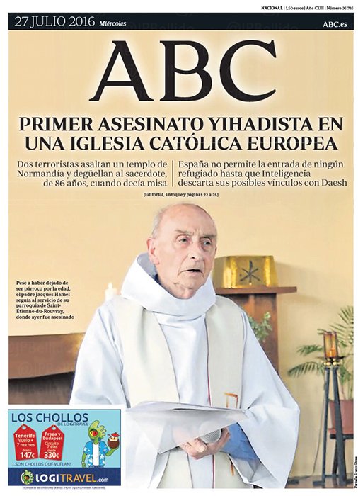 Portadas de la prensa internacional de este miércoles 27 de julio de 2016