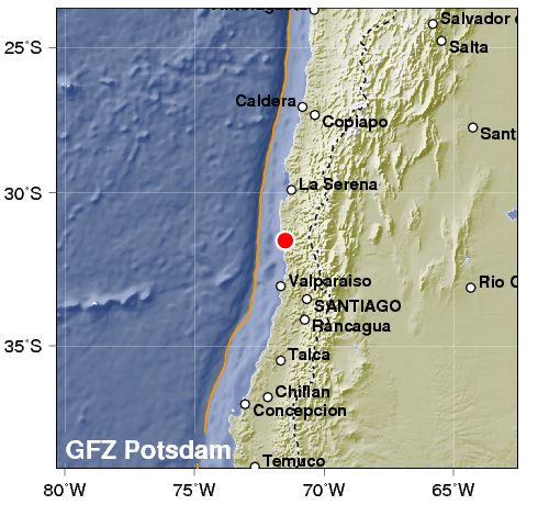 Sismo de 4,7 sacude varias localidades al norte de Chile