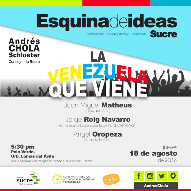 Esquina de Ideas Sucre presenta “La Universidad: De las Aulas al Progreso”