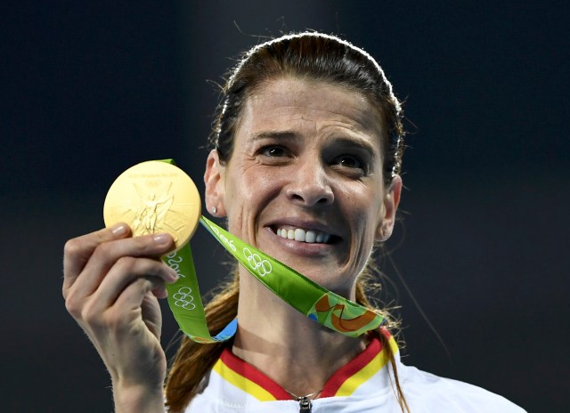 Athletics - Women's High Jump Victory Ceremony