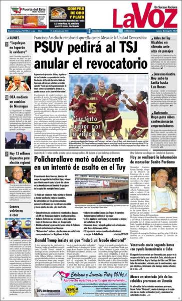 PORTADA LA VOZ