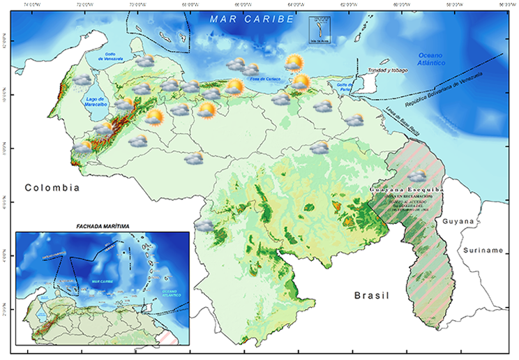 Inameh pronostican viernes con lluvias para el sur y el occidente del país