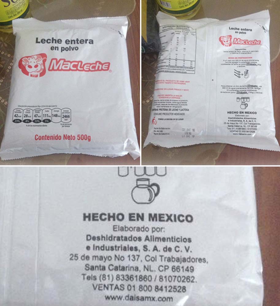 55 intoxicados diariamente por leche de las cajas Clap