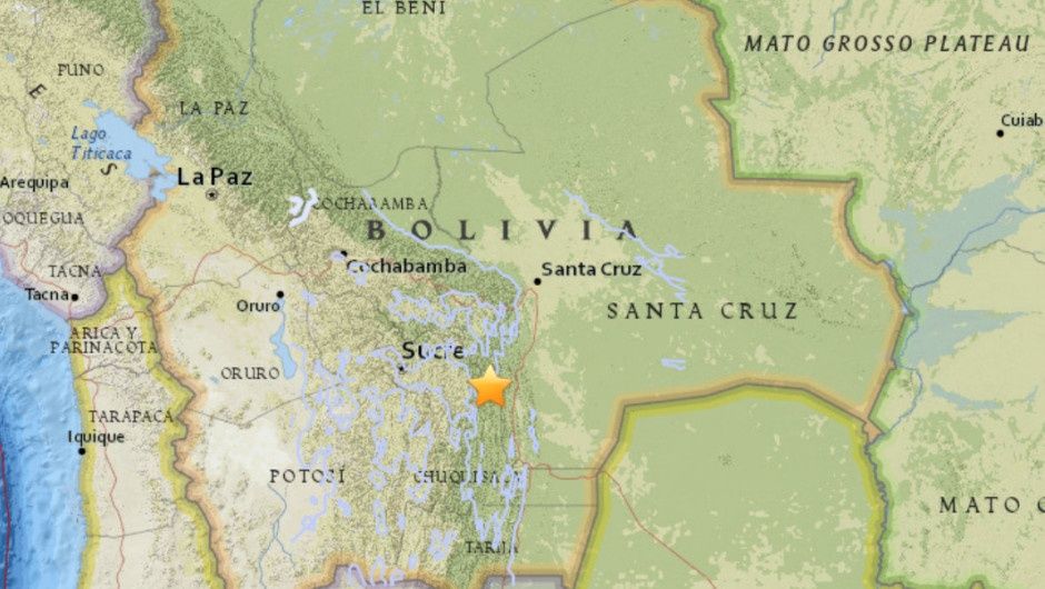 Sismo de magnitud 6.5 sacudió a Bolivia