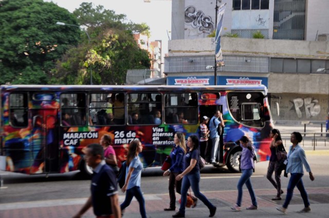 caracas caos sin metro transporte