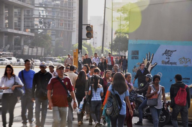 caracas caos sin metro transporte