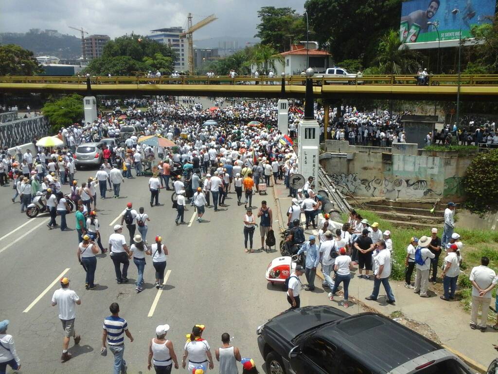 Marcha en las mercedes