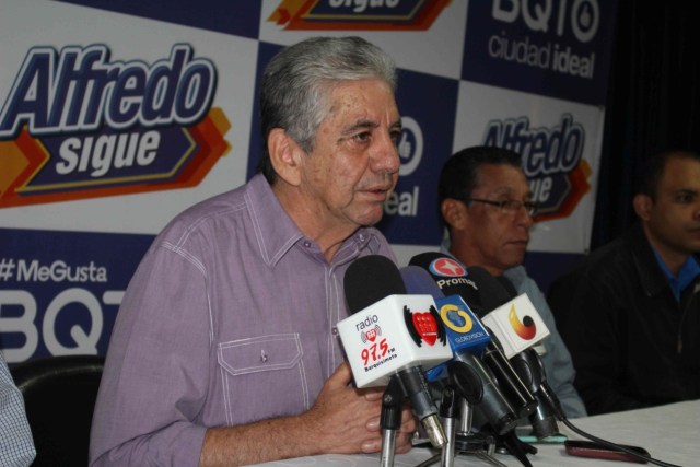 El alcalde de Iribarren, Alfredo Ramos. foto: Prensa 