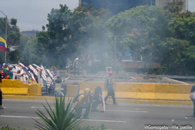 GN efectuó fuerte represión en Caracas este 3 de mayo. Foto: LaPatilla.com / Gabriela Gómez