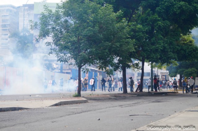 GN efectuó fuerte represión en Caracas este 3 de mayo. Foto: LaPatilla.com / Gabriela Gómez