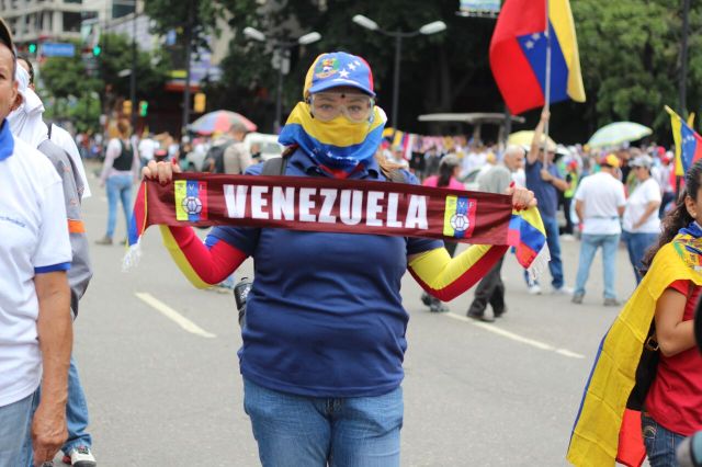 Manifestantes en Altamira