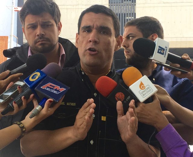 Juan Miguel Matheus, diputado a la Asamblea Nacional por el estado Carabobo