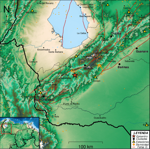 Sismo de magnitud 2.7 en Tovar