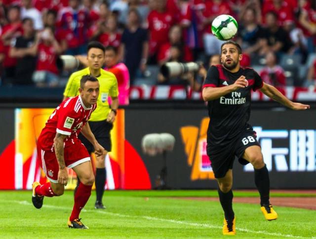 El Milan y el Bayern Munich disputaron un partido de pretemporada en China (Foto: EFE)