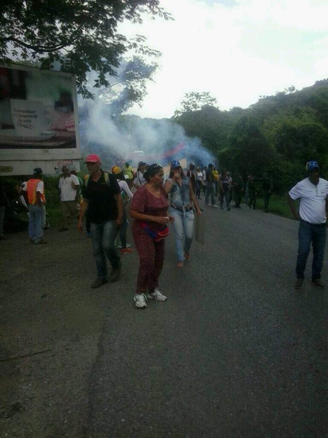 Trancazo en San Sebastián de Los Reyes / Foto: Laudelyn Sequera