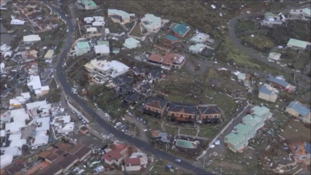 The aftermath of Hurricane Irma on Sint Maarten Dutch part of Saint Martin island in the Carribean is seen in the still grab taken from a video footage made September 6, 2017. NETHERLANDS MINISTRY OF DEFENCE via REUTERS THIS IMAGE HAS BEEN SUPPLIED BY A THIRD PARTY. MANDATORY CREDIT.NO RESALES. NO ARCHIVES