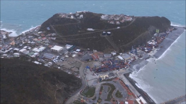 The aftermath of Hurricane Irma on Sint Maarten Dutch part of Saint Martin island in the Carribean is seen in the still grab taken from a video footage made September 6, 2017. NETHERLANDS MINISTRY OF DEFENCE via REUTERS THIS IMAGE HAS BEEN SUPPLIED BY A THIRD PARTY. MANDATORY CREDIT.NO RESALES. NO ARCHIVES