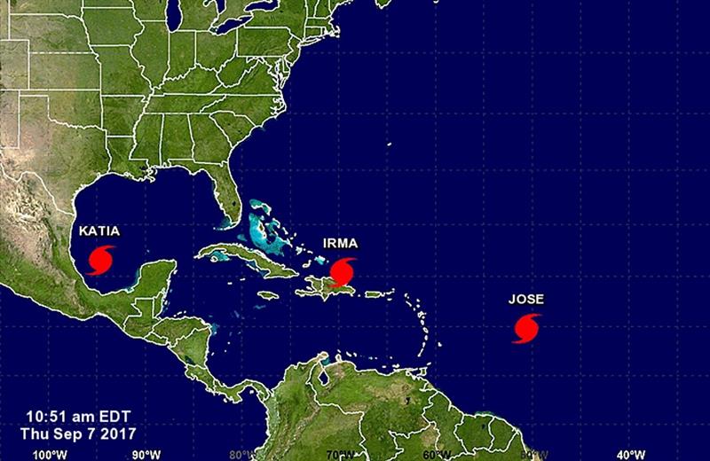 Huracán José pasó más lejos de lo previsto, aliviando a San Martín y San Bartolomeo