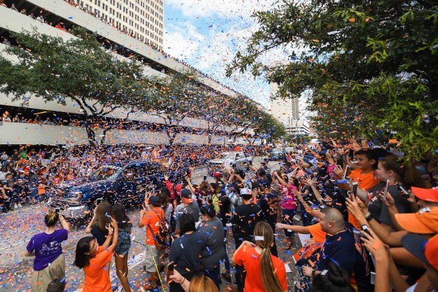 Recibimiento de los Astros de Houston. Shanna Lockwood-USA TODAY Sports