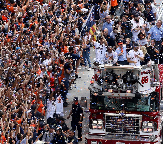 Recibimiento de los Astros de Houston. Shanna Lockwood-USA TODAY Sports