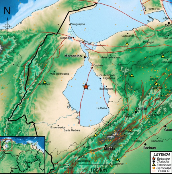 Se registró sismo de magnitud 4.2 en Ciudad Ojeda, estado Zulia