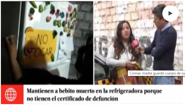 Mónica Palomino contó que ayer fue dada de alta, pero una vigilante no le dejó irse sin llevarse el cuerpo de su bebe muerto. (América Noticias)