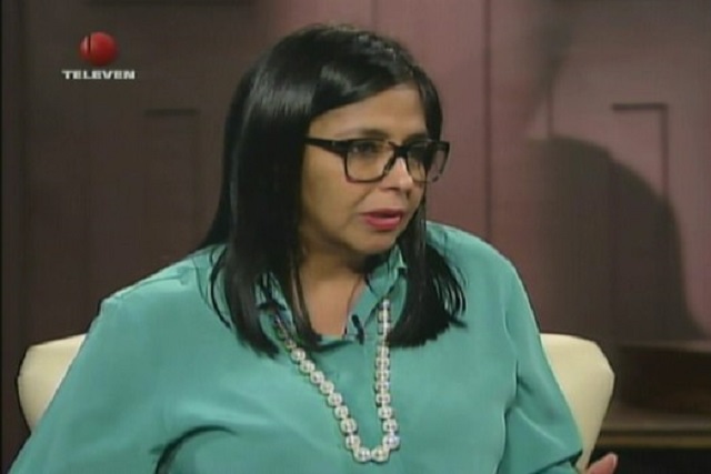 Delcy Rodríguez, presidente de la ANC // Foto captura tv