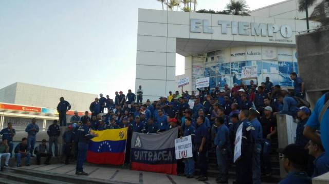 Foto:  Protesta de Cementeros en Anzoátegui / Cortesía