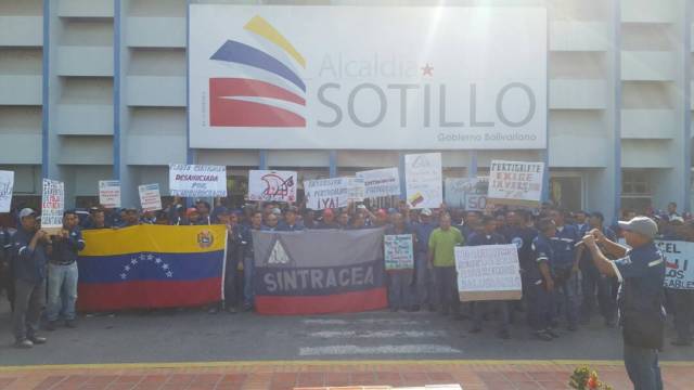 Foto:  Protesta de Cementeros en Anzoátegui / Cortesía