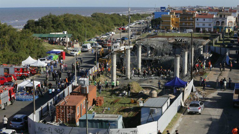 Cuatro muertos y desaparecidos en Argentina por derrumbe en estructura