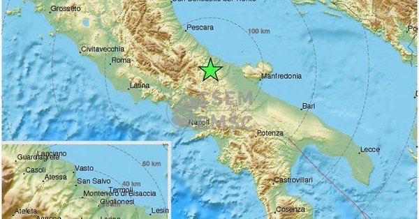 Un terremoto de magnitud 4,2 sacude el Molise, en el centro de Italia