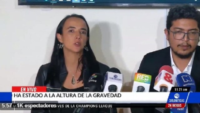 Representantes de la Flip en Colombia // Foto captura tv