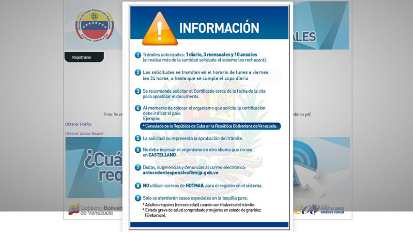 Trámite de Antecedentes Penales funcionará las 24 horas y fines de semana, afirma viceministro