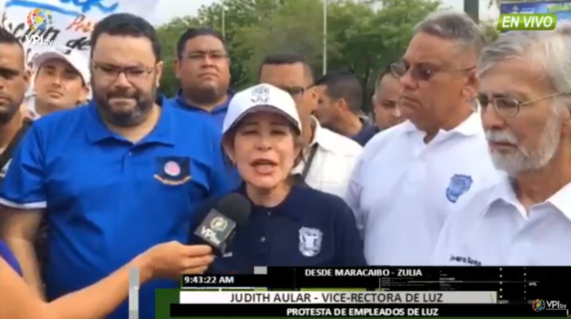 Empleados y profesores de la Universidad del Zulia protestan para exigir aumento salarial #9May