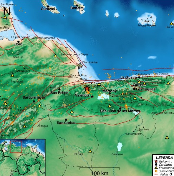 Leve sismo de magnitud 2.5 se registró en Puerto Cabello #24May