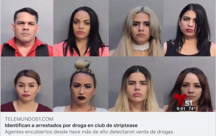 Arrestan a venezolano por presunta venta de droga en club de striptease de Miami