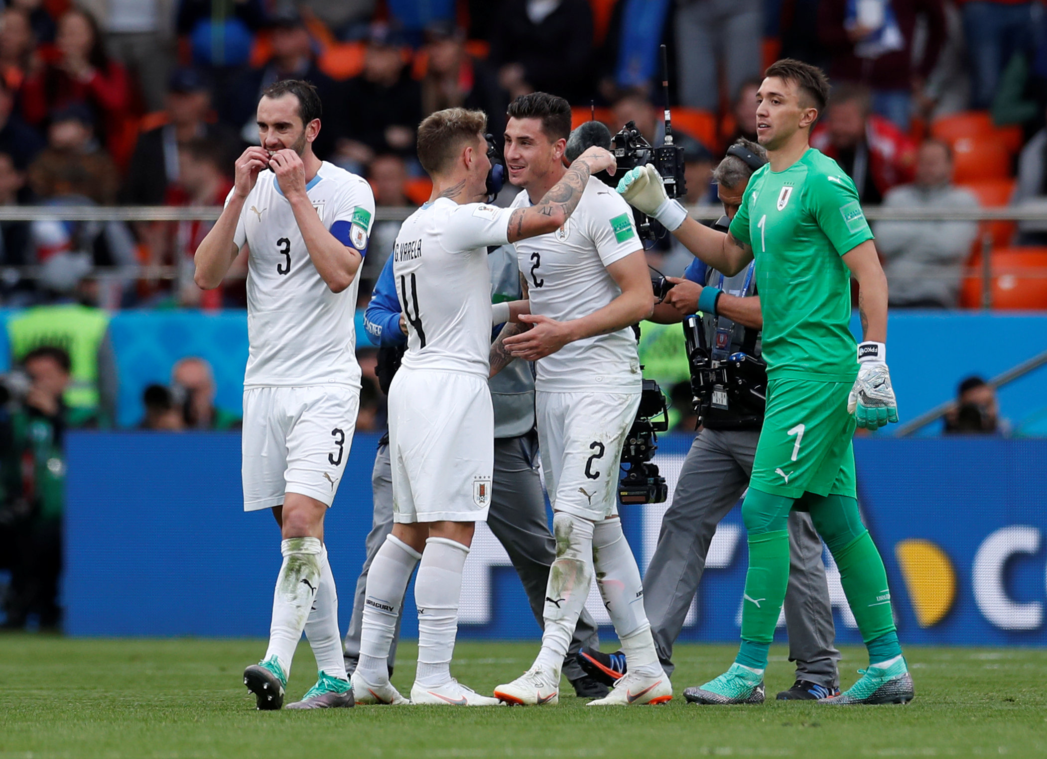 En FOTOS: La dramática victoria de Uruguay contra Egipto en #Rusia2018