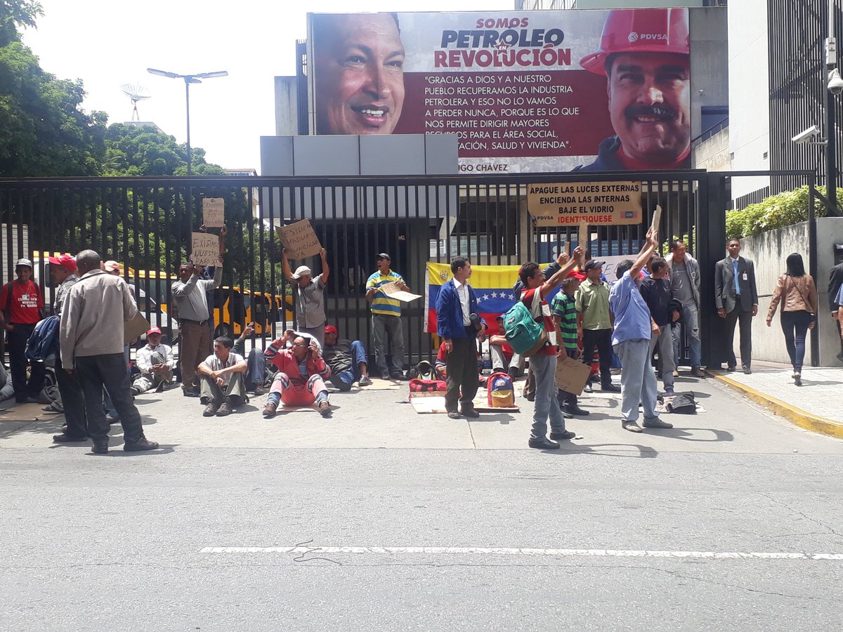 Trabajadores de Pdvsa iniciaron huelga de hambre en La Campiña #11Jun (video)