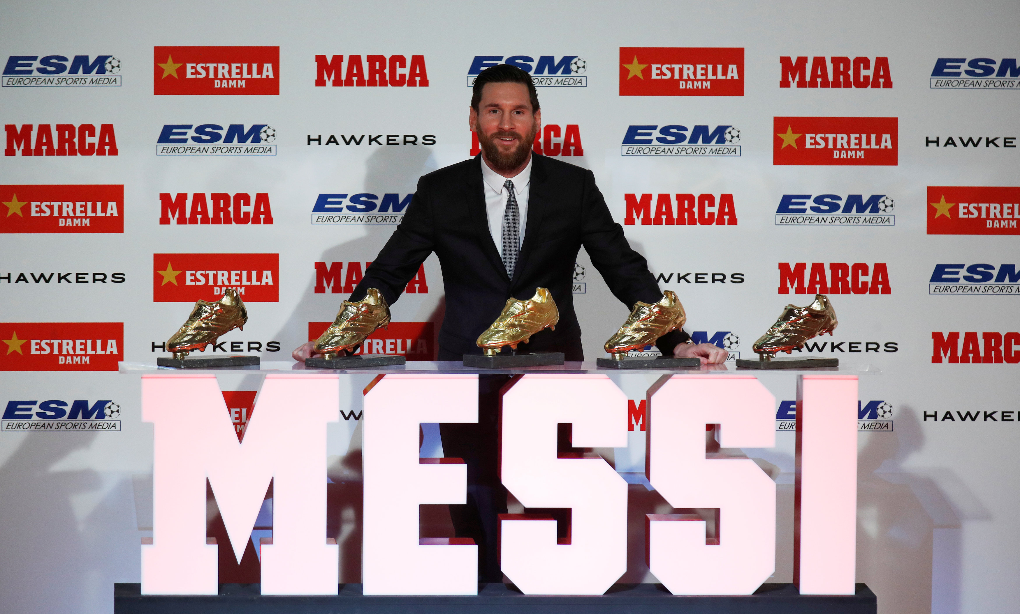 Messi recibe su quinta Bota de Oro, el único jugador en conseguirlo