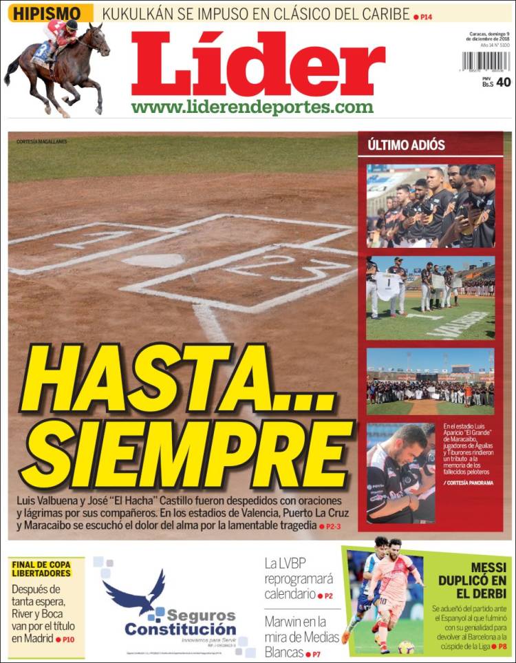 Portadas de este domingo 9 de diciembre de 2018