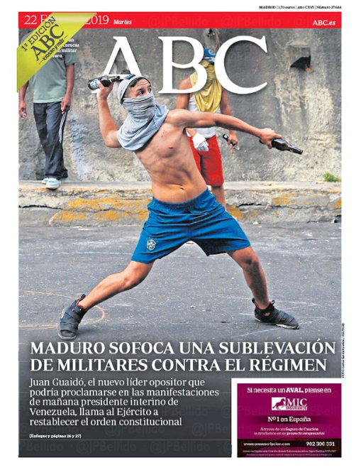 Portadas de la prensa internacional de este martes 22 de enero de 2019