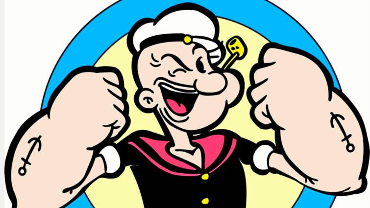 Popeye cumple 90 años y sigue sacando músculo con la espinaca